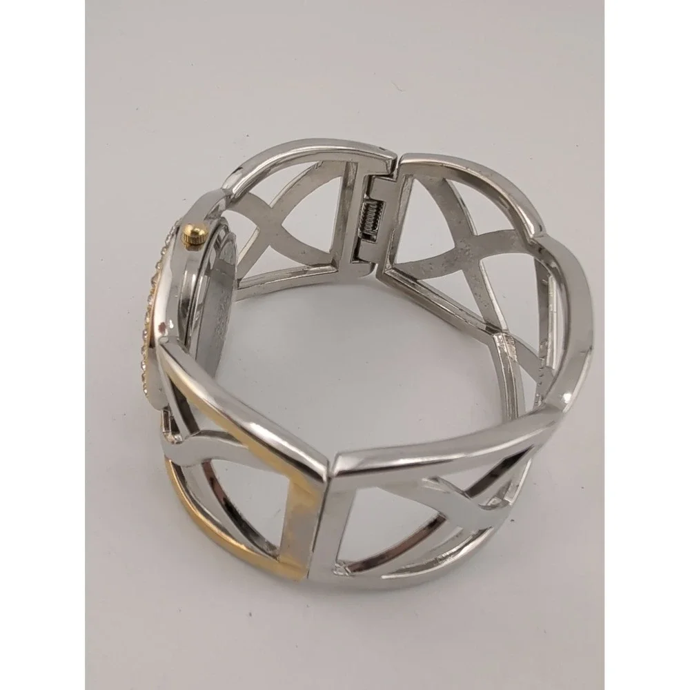 Peck & Peck Women's Watch 30mm Case Bangle  Rhinestone Bezel- New Battery